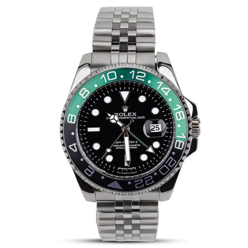 Rolex - Silver & Black - GMT Master II