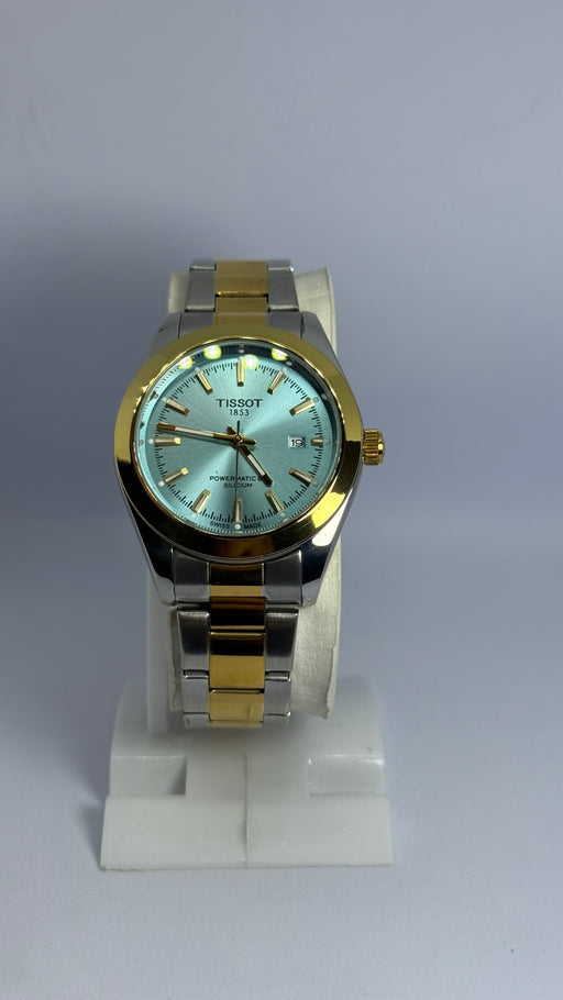 Tissot Powermatic 80 Silicium Automatic Men’s Watch – Blue Dial, Two-Tone Stainless Steel