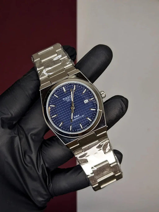 Tissot PRX - Blue Textured - Chain